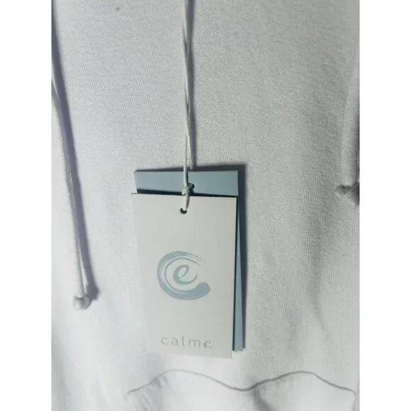 Calme By Johnny Was White Mira Pullover Hoodie XXL NWT Retail $168 - Picture 6 of 6